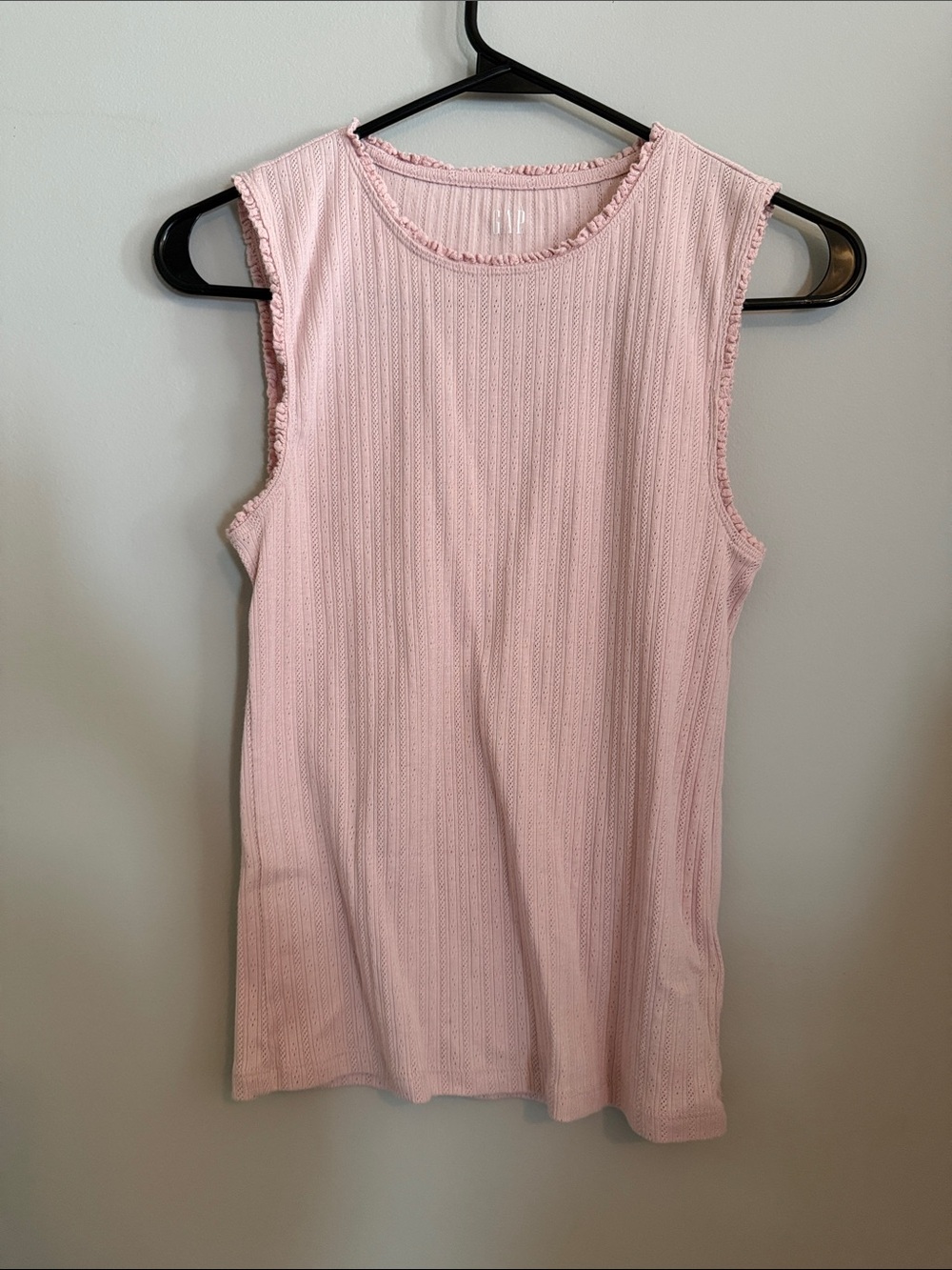 GAP Light Pink Ribbed Tank Top